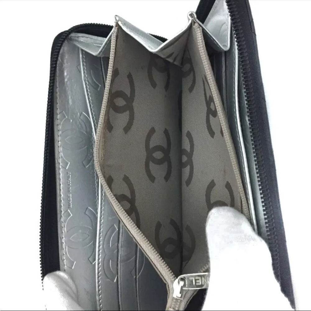 CHANEL Combon black lambskin long wallet- Authentic - Picture 8 of 8
